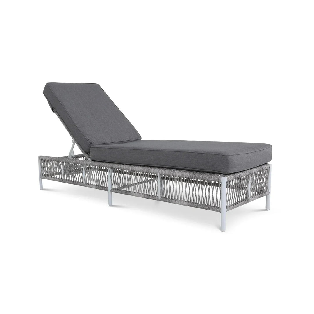 Fiora Outdoor Rope Lounge Chairs Set of 2 with Thick Cushions