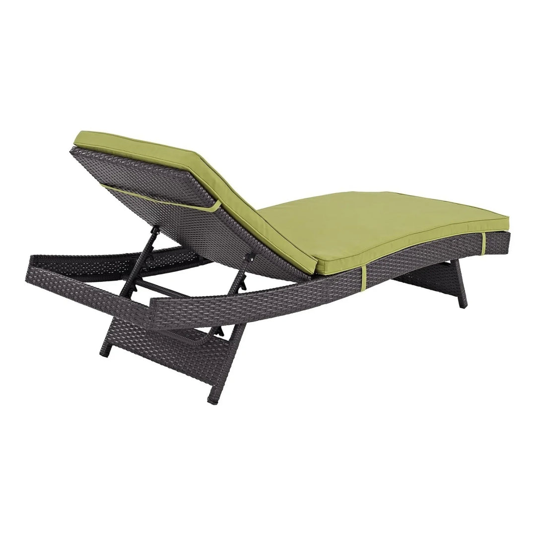 Jutta Outdoor Rattan Wicker Chaise Lounger For Poolside