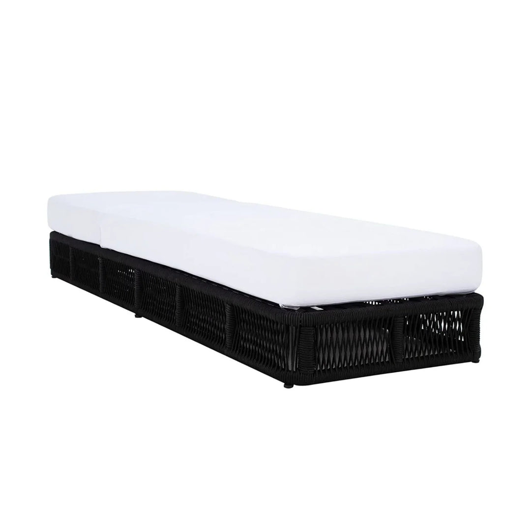 Omaira Outdoor All-Weather Rope Lounger with Cushions