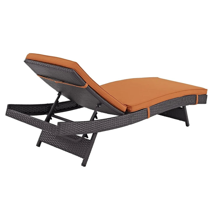 Bettina Outdoor Rattan Wicker Chaise Lounger For Poolside