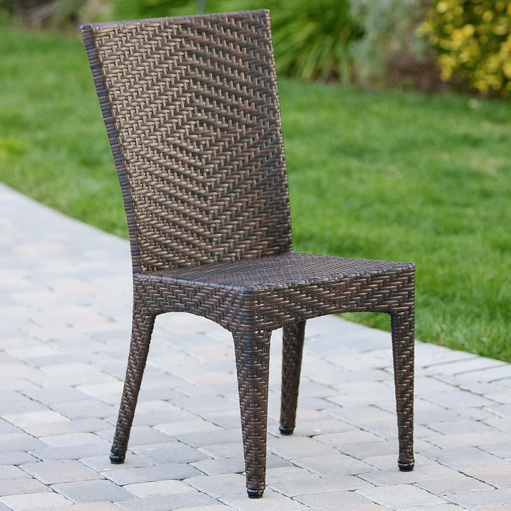 Jumanah Outdoor All-Weather Resistant Rattan Wicker 7-Piece Dining Set