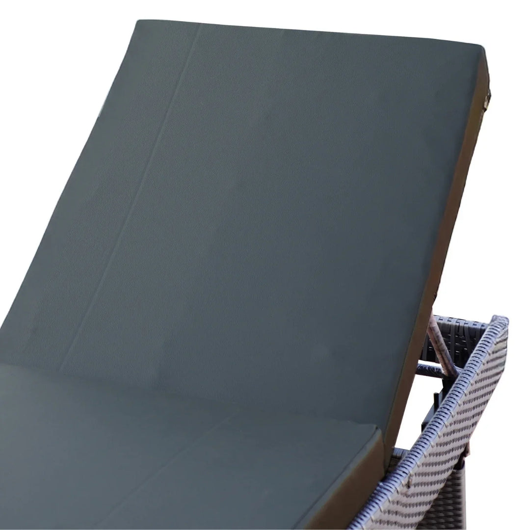 Emaan Outdoor All-Weather Wicker Lounger with Cushions