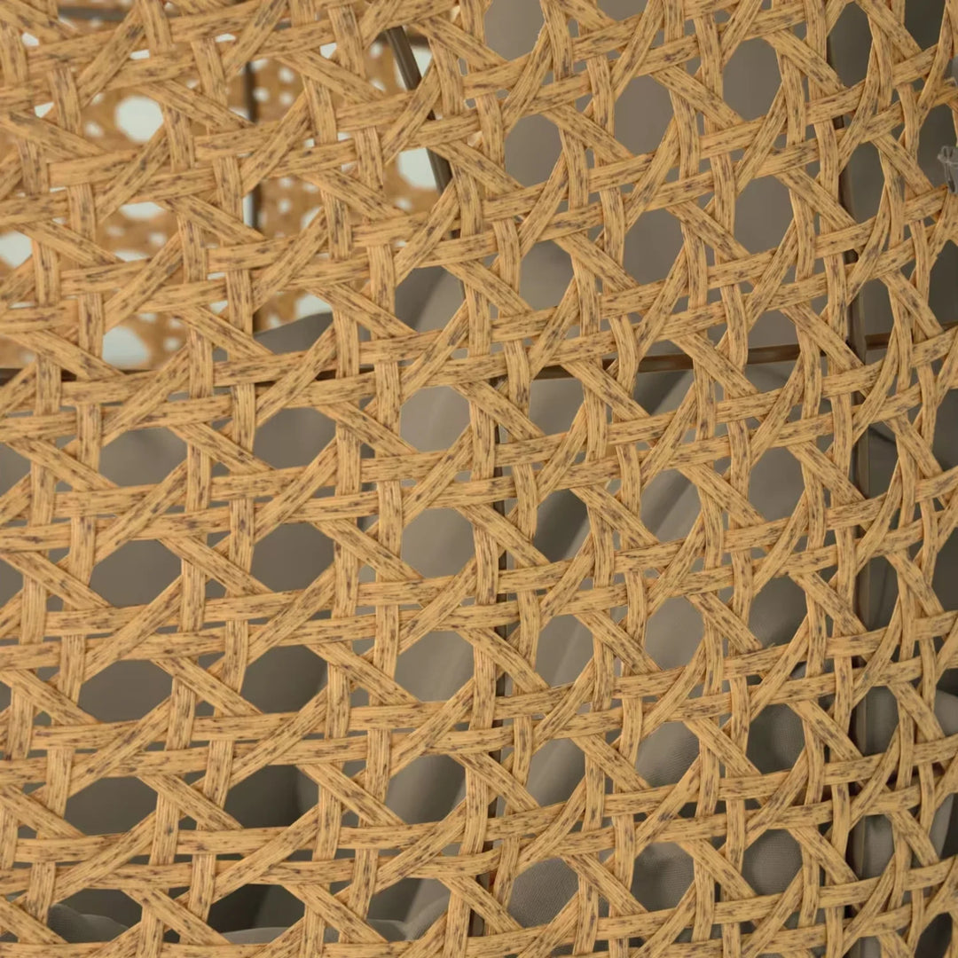 Consuelo Egg Swing Chair (Beige and Dark Grey)