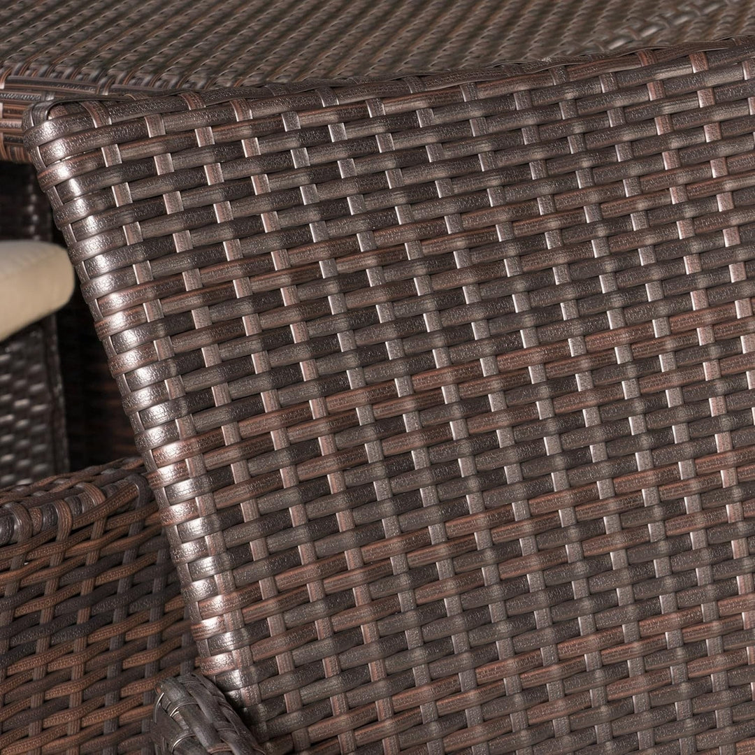 Ojasvi 9-Piece Outdoor Rattan Wicker Square Dining Set