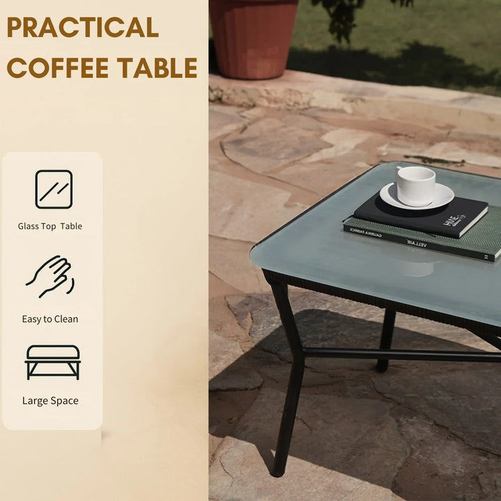 Jivika Outdoor 5 Seater Rope Conversation Sofa Set