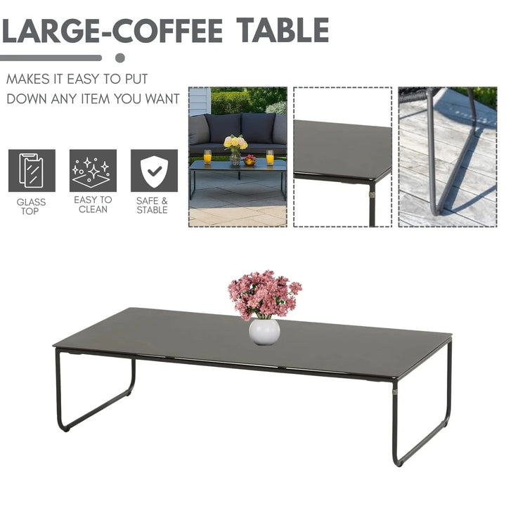 Amoura 4 Piece Outdoor All-Weather Rope Sofa Set