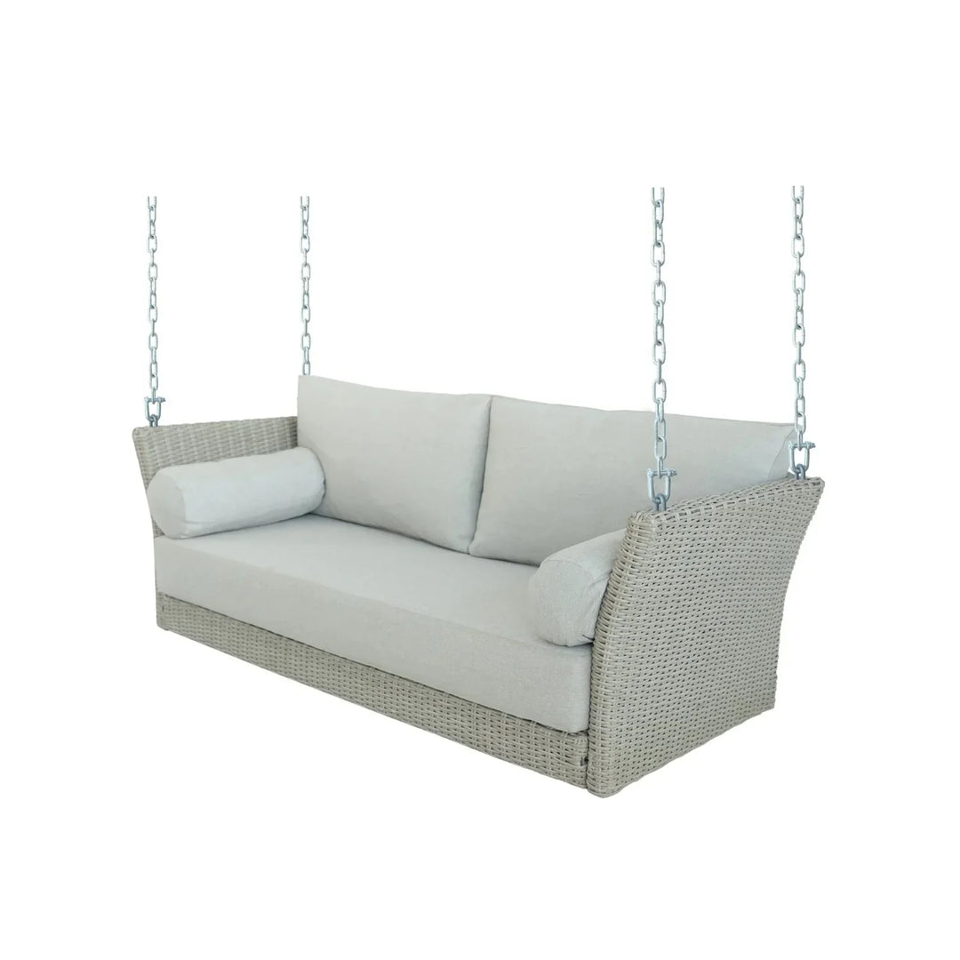 Banke Outdoor Rattan Wicker Hanging Swing Chair with Cushion