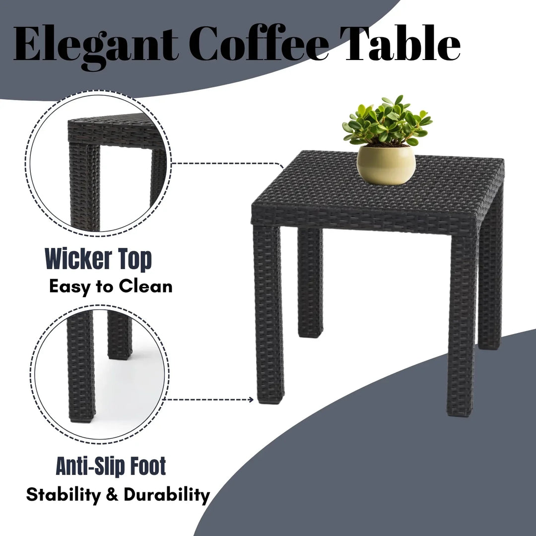 Dolores 3-Piece Outdoor Rattan Wicker Patio Set