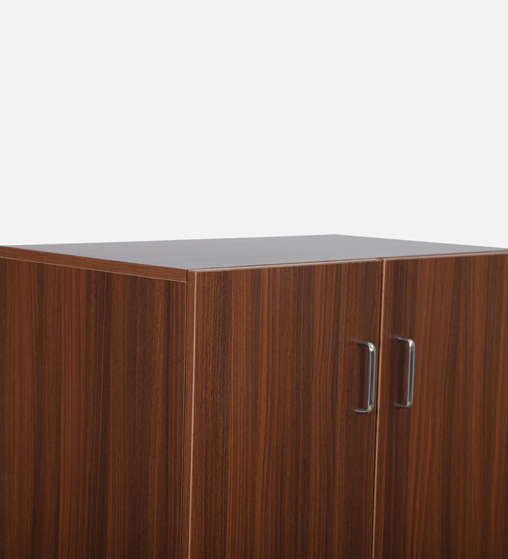 Walnut Elegance Shoe Cabinet
