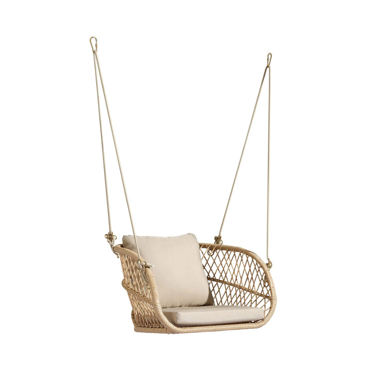 Harley Single Seater Hanging Swing Without Stand For Balcony , Garden Swing (Honey)