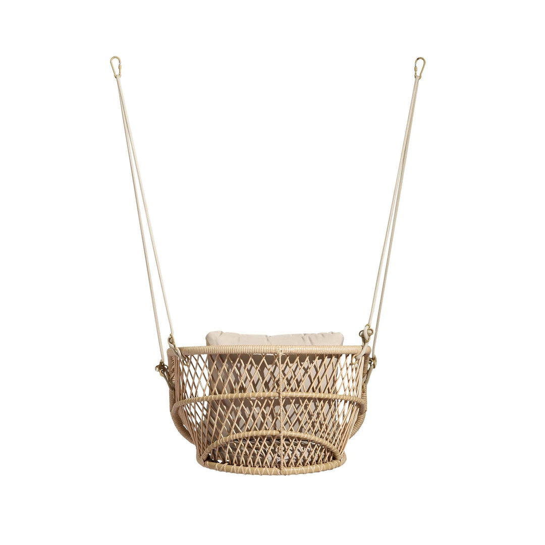 Harley Single Seater Hanging Swing Without Stand For Balcony , Garden Swing (Honey)