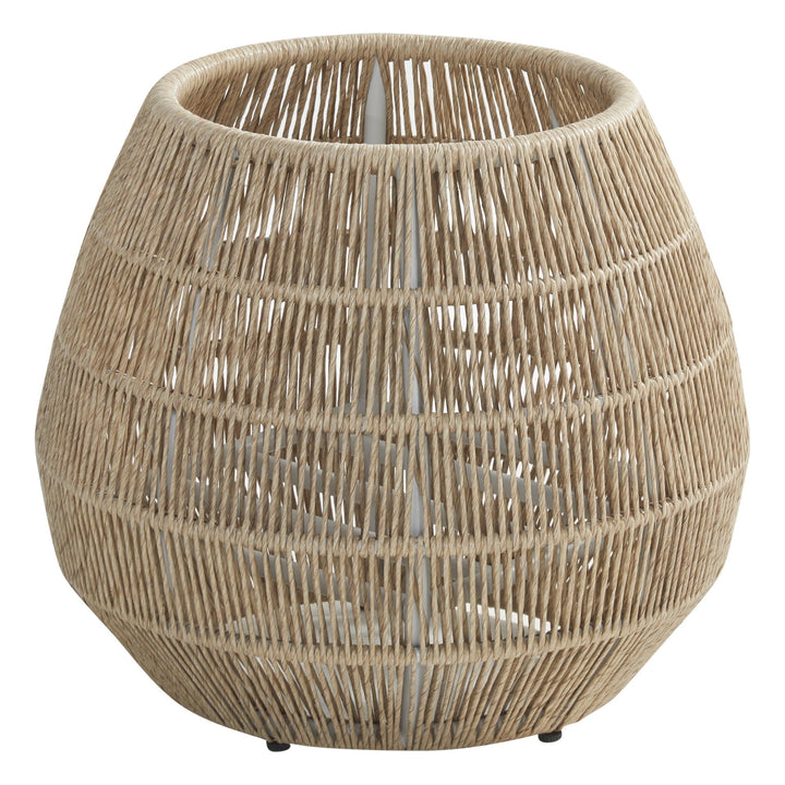 Lenki Outdoor Planters For Garden Balcony (Tan) Braided & Rope - Small - Planter
