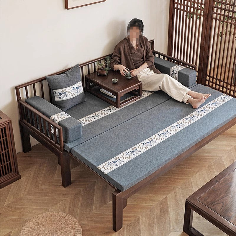 Multifunction Solid Wood Arhat Sofa Bed FURNITURE