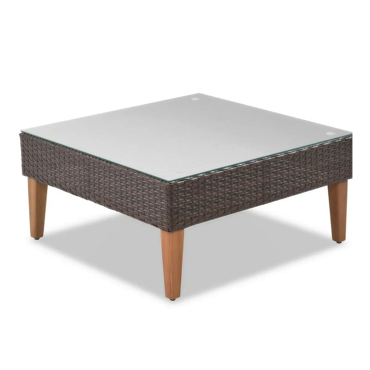 Manuela 3-Pieces Outdoor Wicker  L-Shape Sofa Set