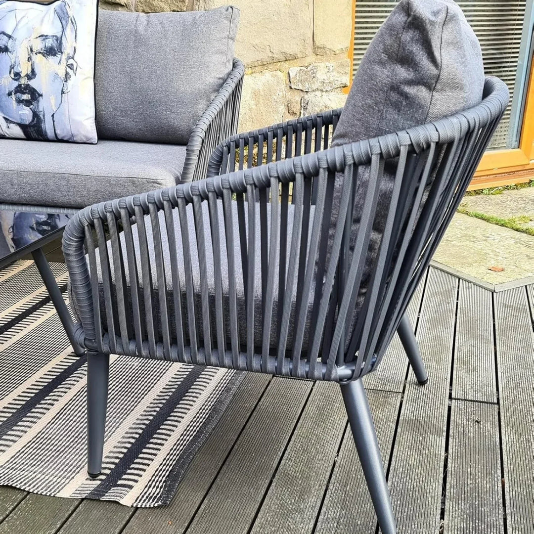 Shen 4 Piece Outdoor All-Weather Rope Sofa Set