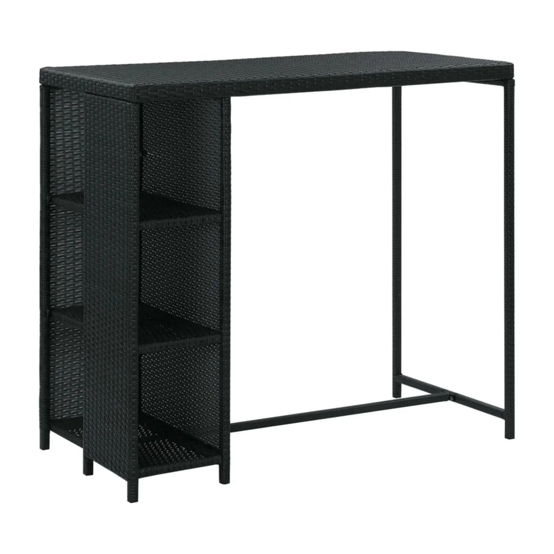 Jacinta Outdoor Rattan Wicker Bar Table with High-Top Design