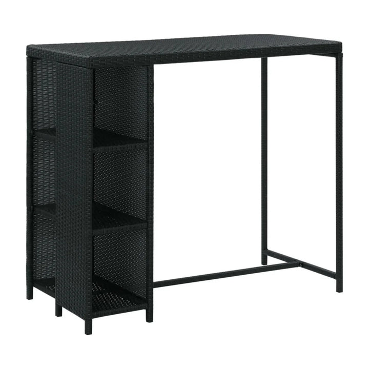 Jacinta Outdoor Rattan Wicker Bar Table with High-Top Design