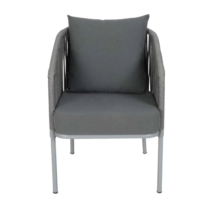 Falguni Outdoor 4 Piece Modern Woven Rope Sofa Set