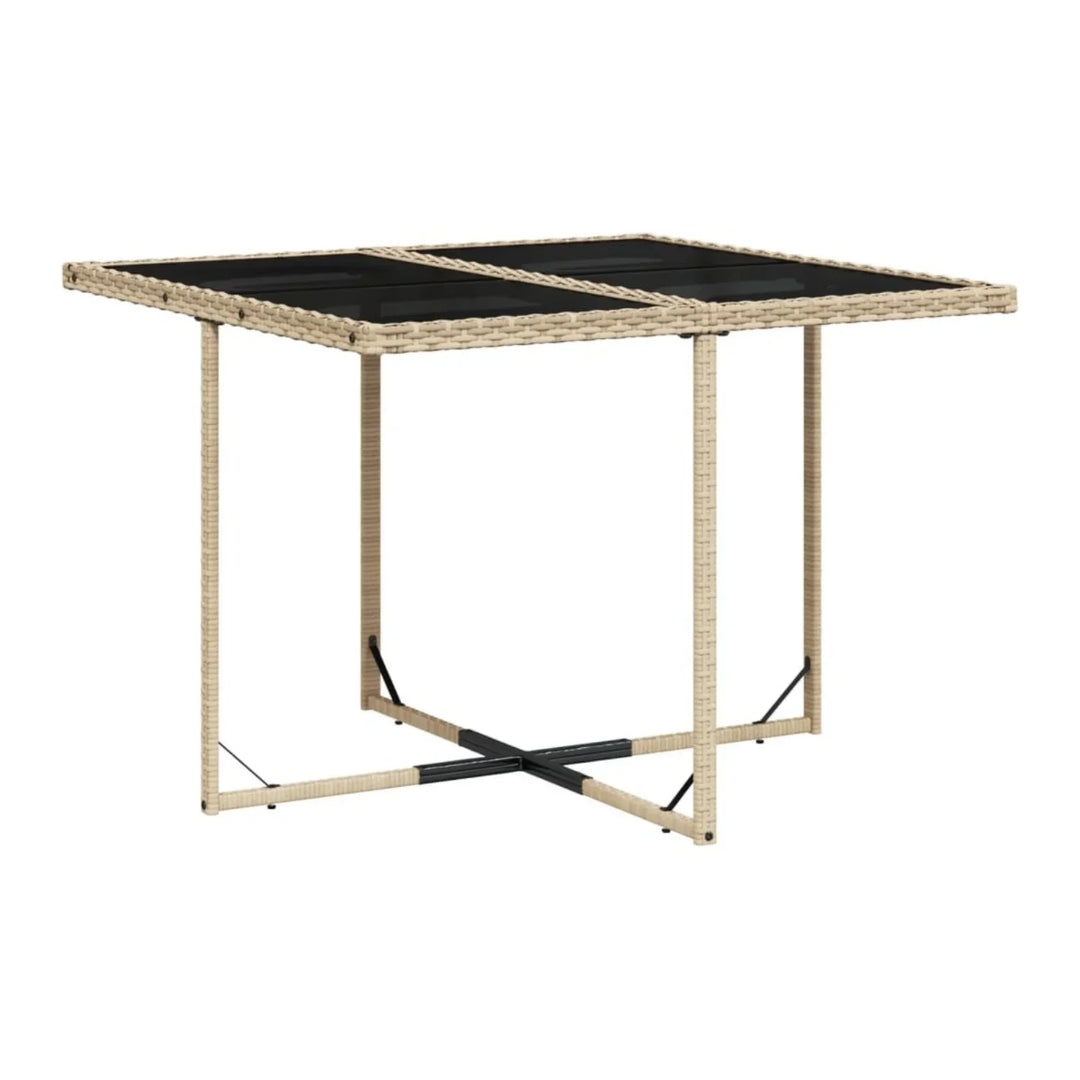 Sigrid Outdoor Rattan Wicker Dinning Set 9-Piece