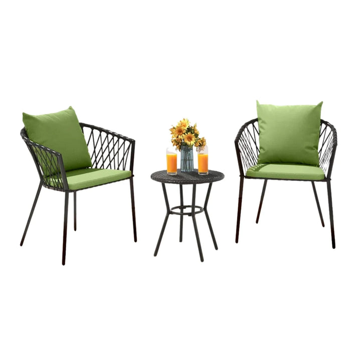 Brinley Outdoor Rope 3- Piece Patio Set