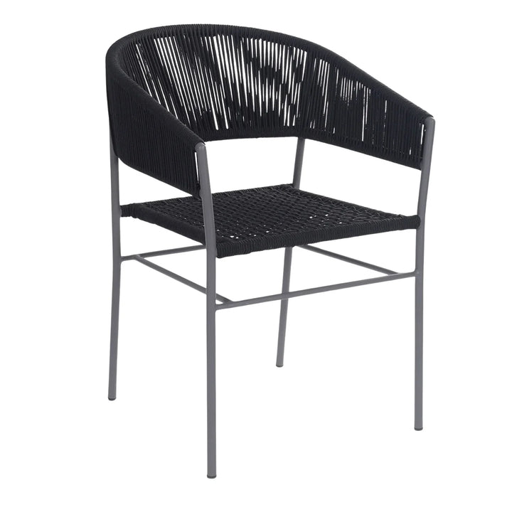 Magdalena 3-Piece Grey Rope Outdoor Patio Set