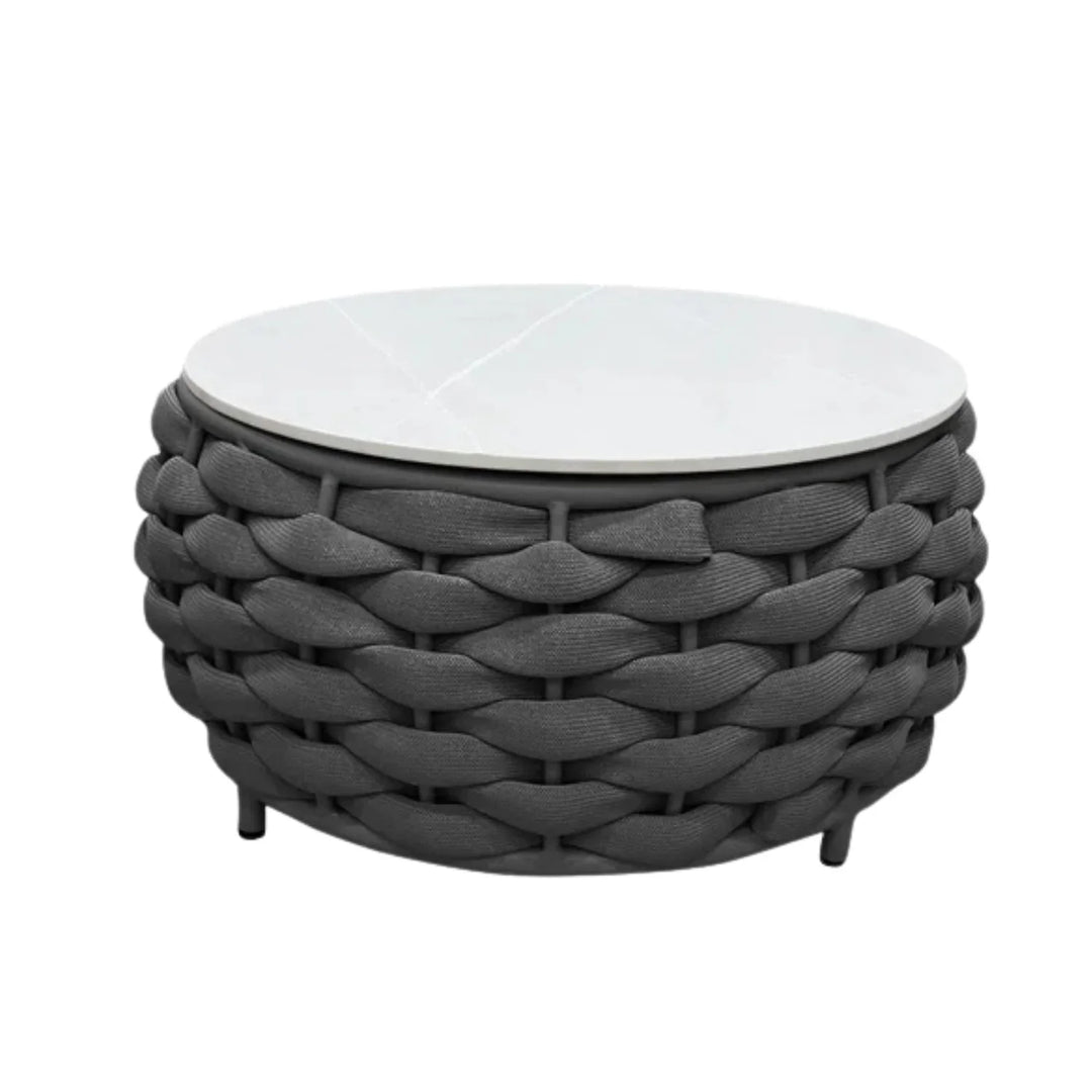 Miyako Nest Shape 3-Piece Hand-Woven Rope Patio Set