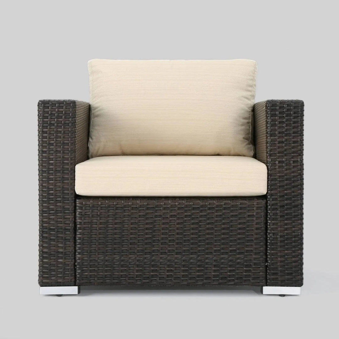 Rosamund Outdoor Rattan Wicker 8-Seater Sofa Set