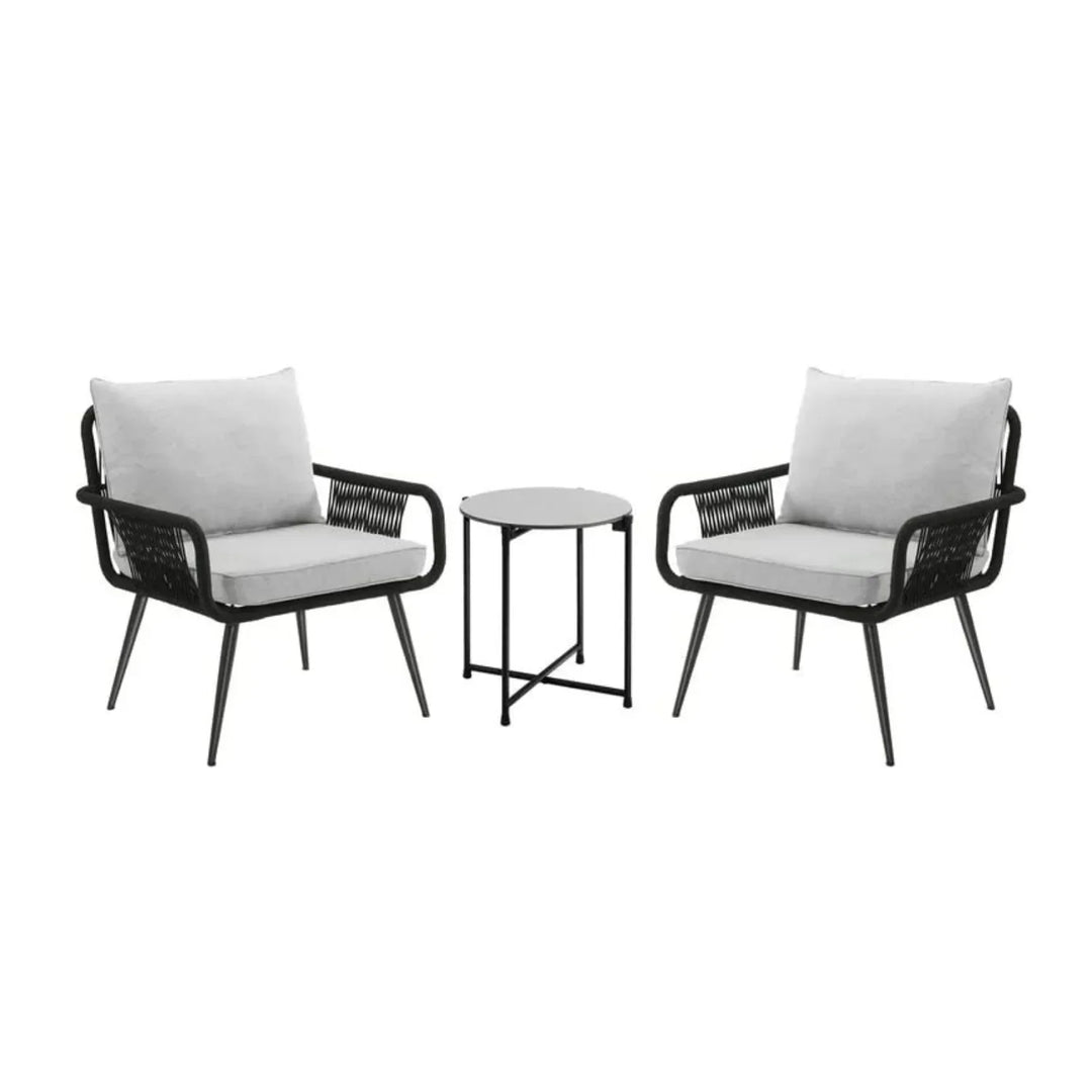 Catalina 3-Piece Rope Patio Set - Perfect for Outdoor Entertaining