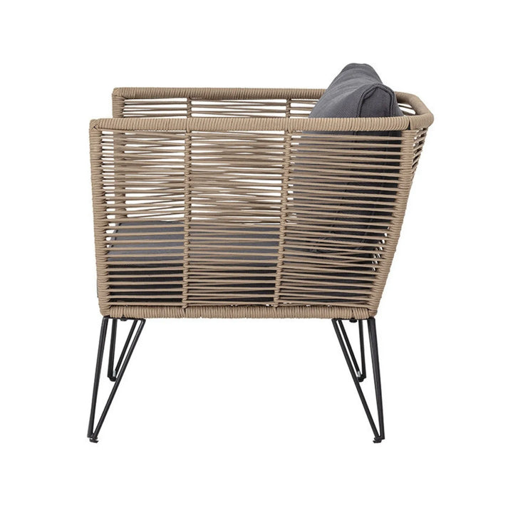 Rahma Outdoor Rope 1 Piece Patio Single Seater Sofa