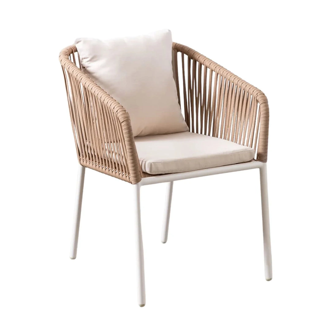 Alejandra 5-Piece Outdoor Patio Dining Set With Rattan Chairs & Glass-Top Table