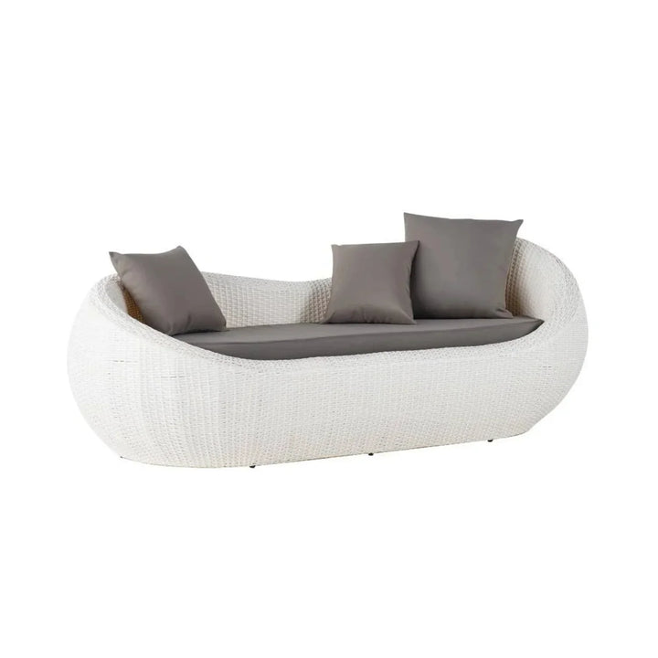 Outdoor Wicker 2 Seater Patio Garden Daybed