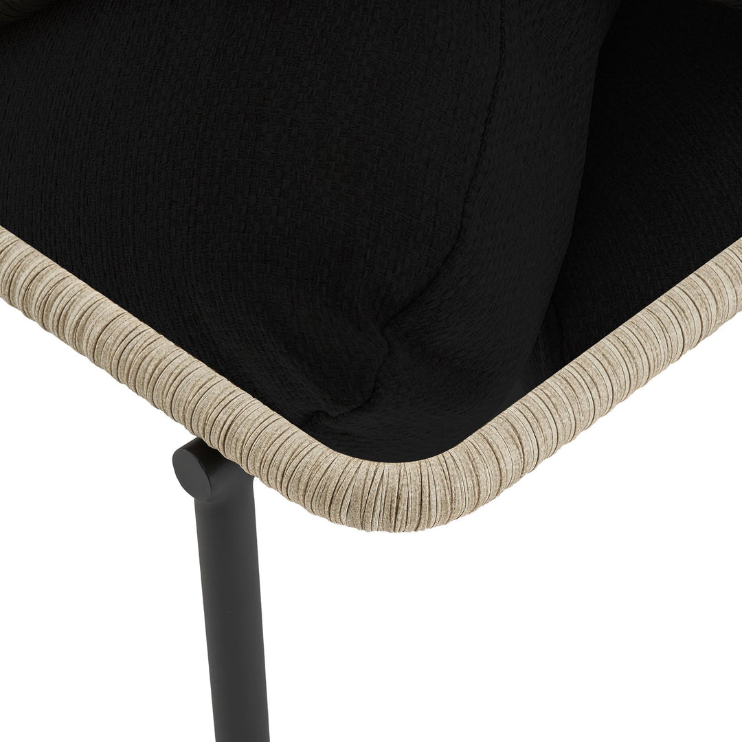 Arturo Outdoor Garden Balcony Sofa Set 3 Seater , 2 Single Seater and 1 Center Table Set Braid & Rope (Beige)