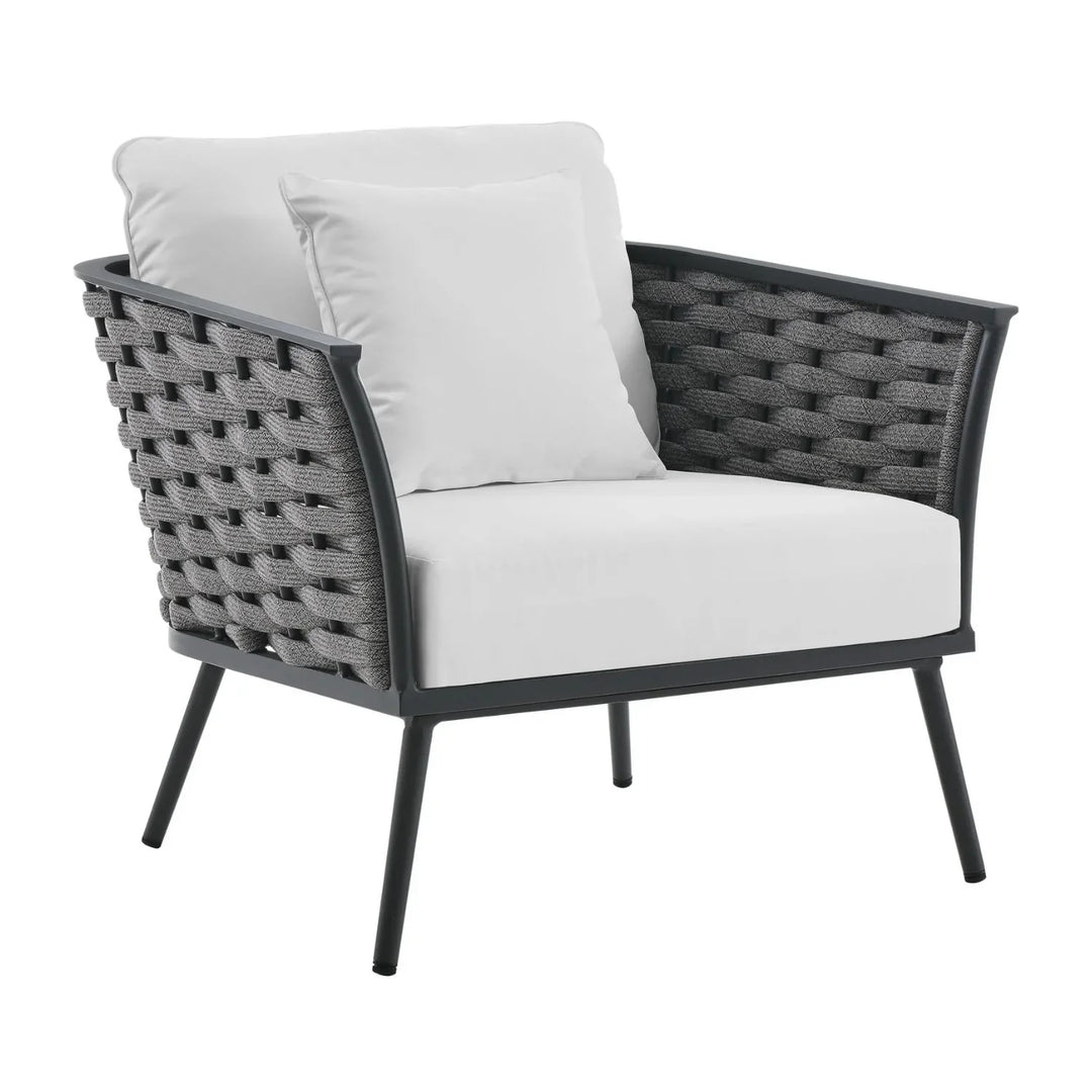 Tomoko 6-Piece Outdoor Rope Sofa Set (Grey & White)