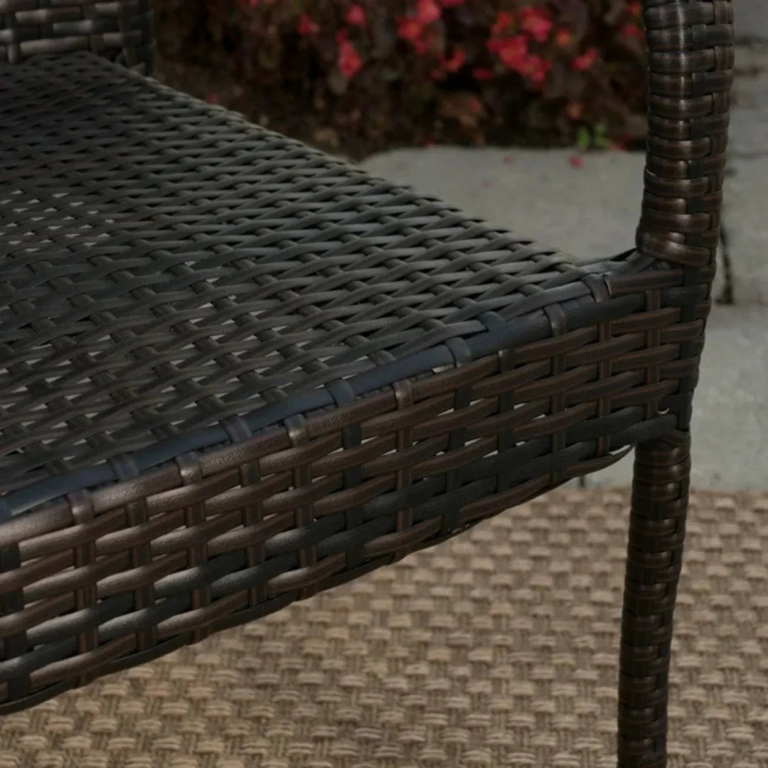 Fawzia Outdoor All-Weather Resistant Rattan Wicker 6-Piece Dining Set