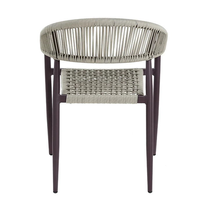 Mrinalini 2-Piece Outdoor Rope Patio Dining Chairs