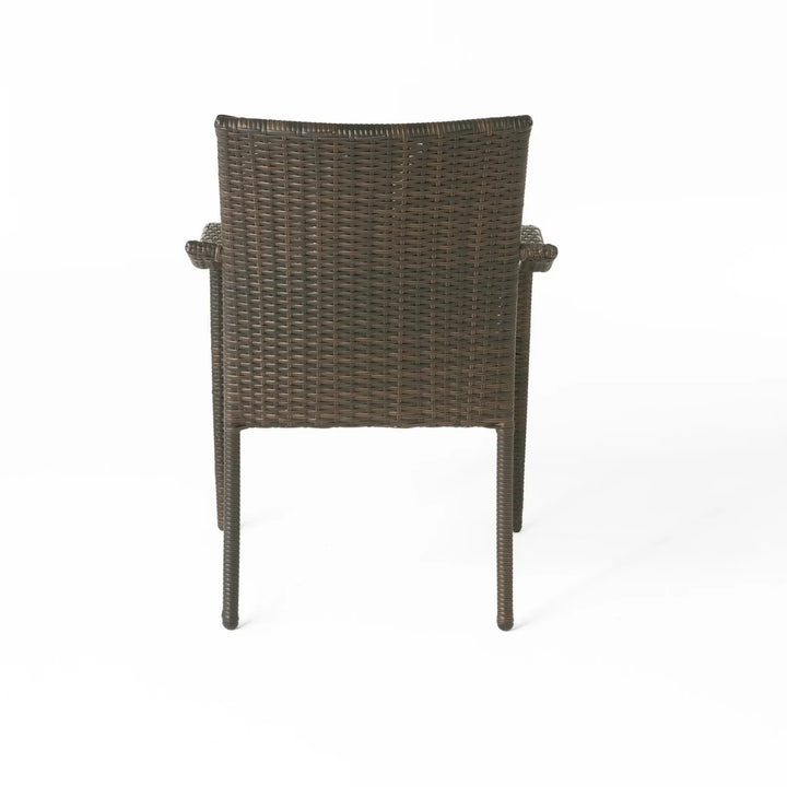 Indigo 4-Piece Outdoor Rattan Wicker Patio Dining Chairs