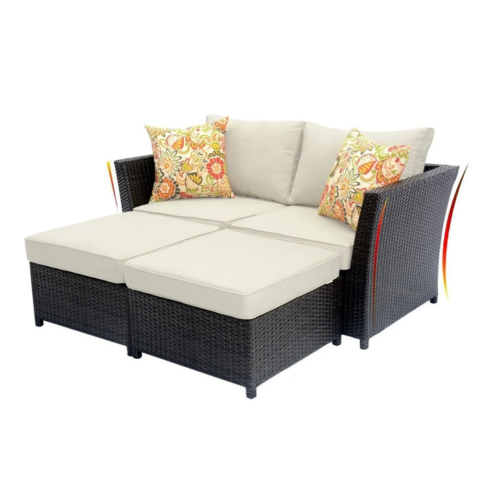 Outdoor Wicker 10 Seater Sectional Sofa Set