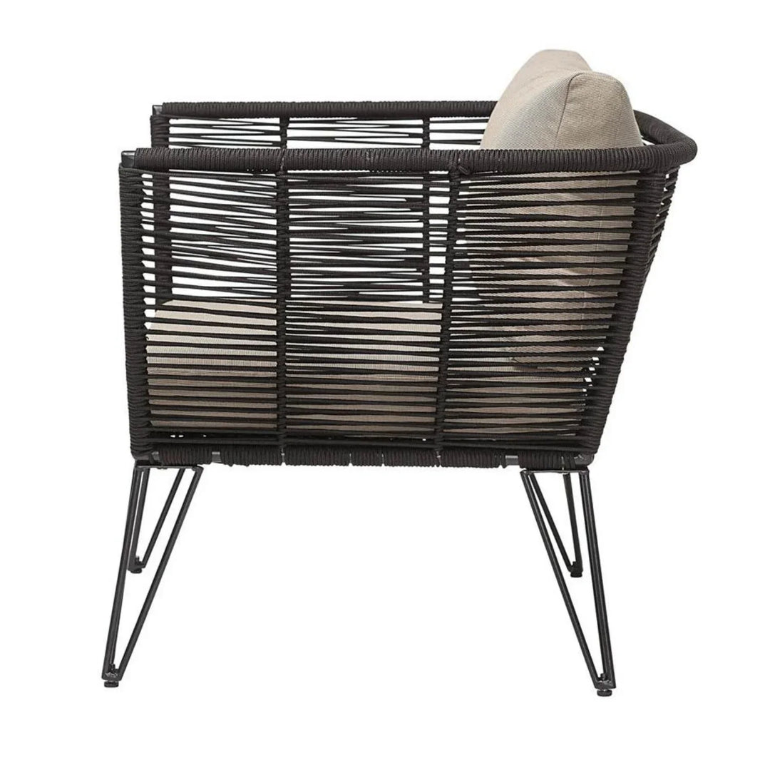 Ayan Outdoor Rope 1 Piece Patio Single Seater Sofa