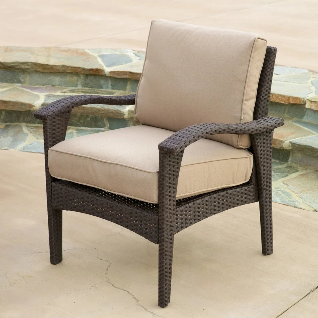 Qiao 4 Pieces Patio Furniture Set, Outdoor Sectional Sofa