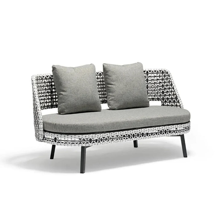 Lujayn Outdoor Double Tone Rattan Wicker  Sofa Set