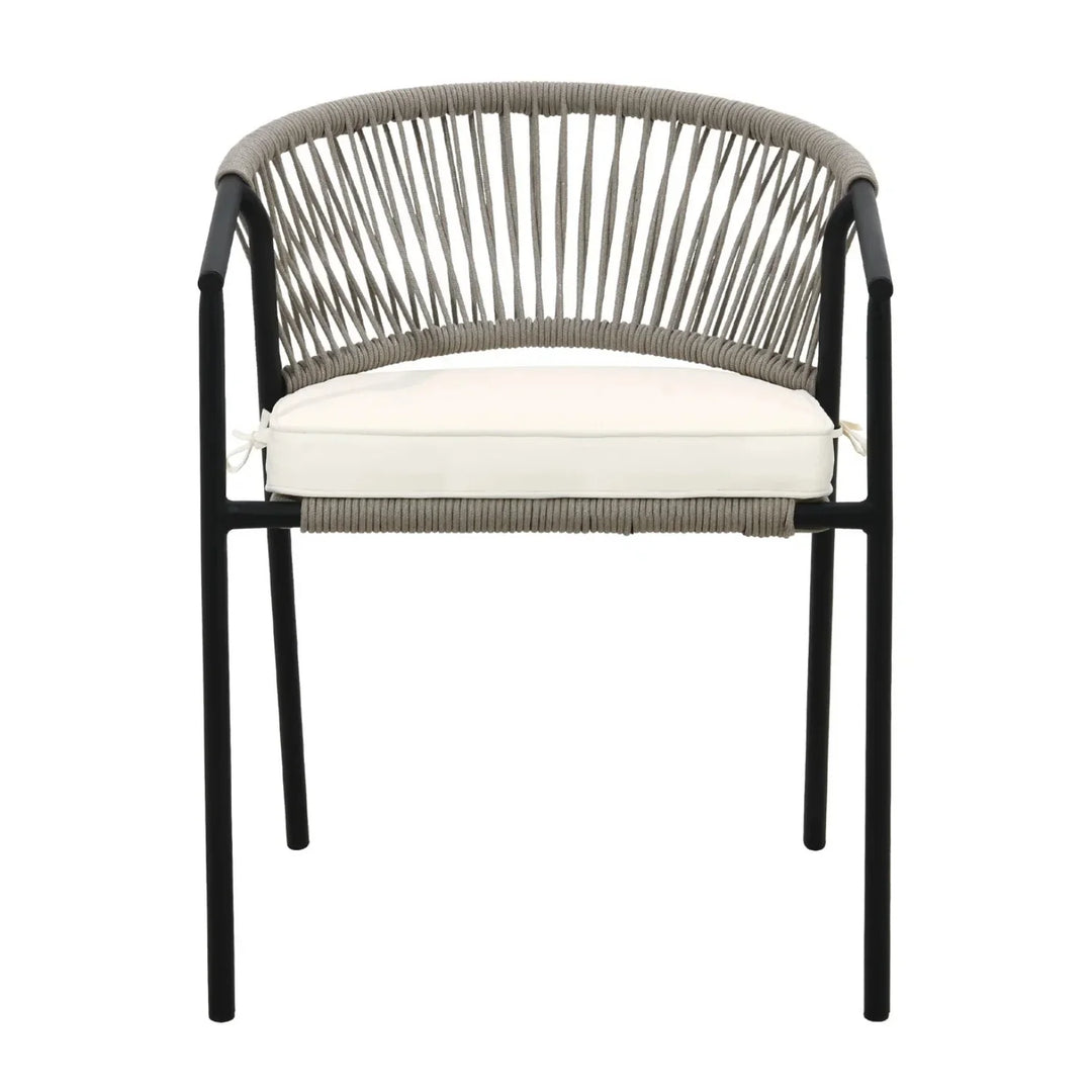 Peizhi 4-Piece Outdoor Rope Patio Dining Chairs