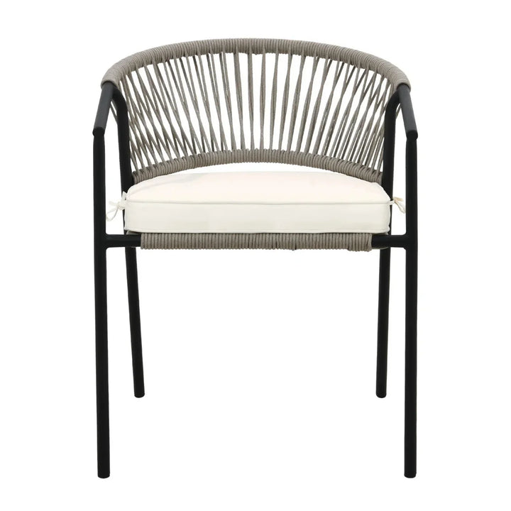 Peizhi 4-Piece Outdoor Rope Patio Dining Chairs