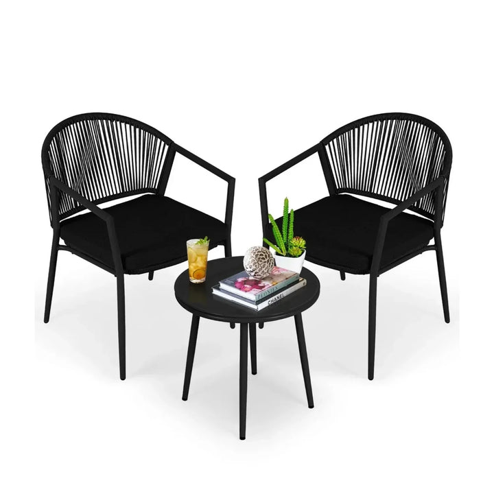 Celia 3 Piece Garden Outdoor Rope Patio Set