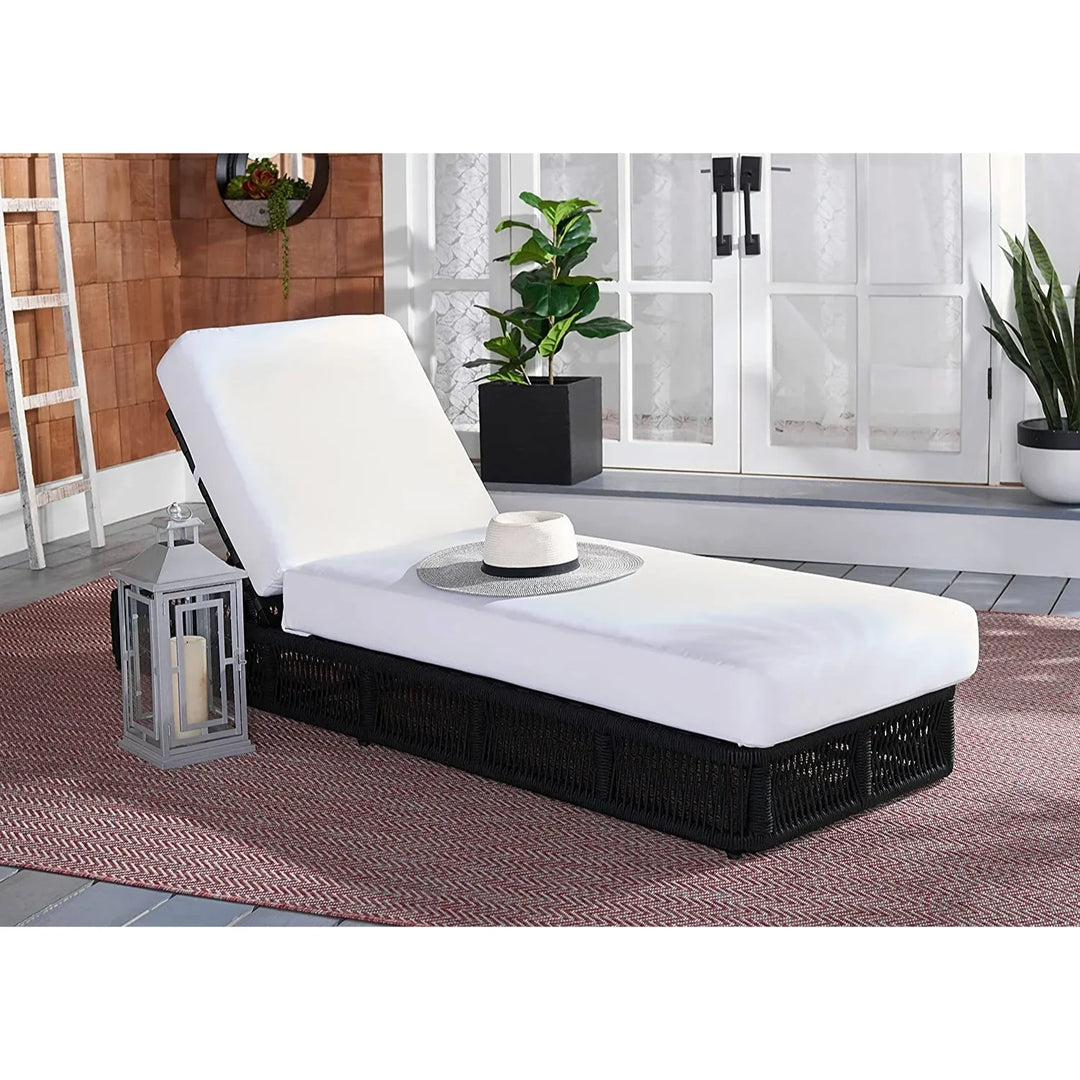Omaira Outdoor All-Weather Rope Lounger with Cushions