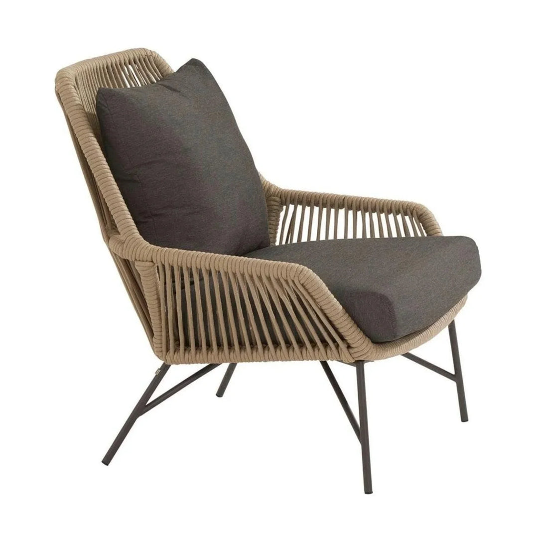 Sophie 4-Piece Outdoor Rope Patio Conversation Loveseat Furniture