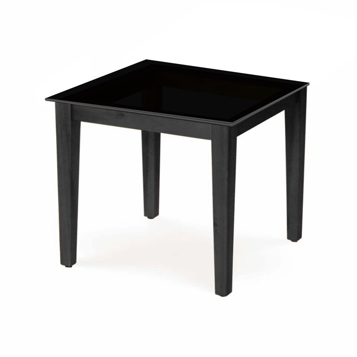 Elicia  Outdoor Patio Seating Set 2 Chairs and 1 Table Set (Black) Braided & Rope