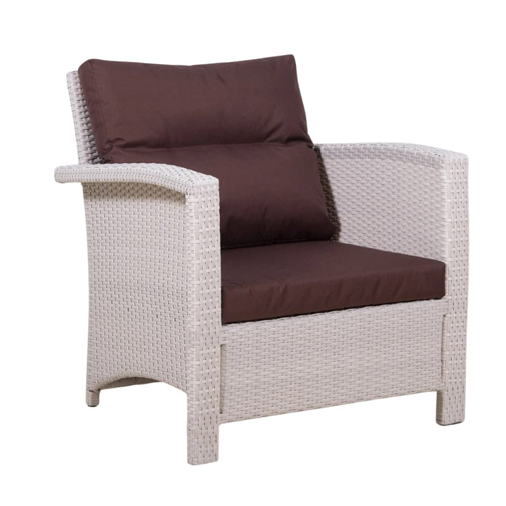 Ghada Outdoor All-Weather Wicker Single Seater Sofa