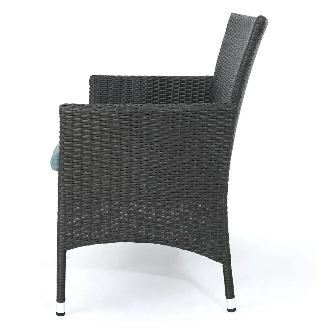 Quinn 2-Piece Outdoor Rattan Wicker Loveseat Sofa