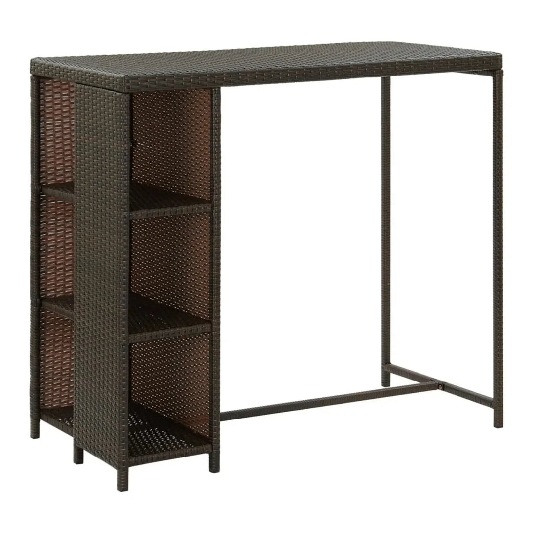Maravilla Outdoor Rattan Wicker Bar Table with High-Top Design