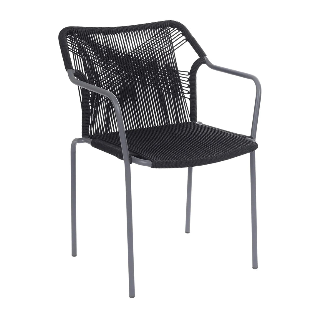 Evelina 3-Piece Outdoor Grey Rope Patio Set